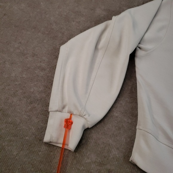 Lululemon‎ Softstreme Sweatshirt Womens Medium Beige Oversized Cropped Crew Neck - Picture 7 of 16